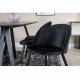 VENTURE DESIGN Marina spisebordsst, m. 6 stole - sort finer/sort metal og sort fljl/sort metal