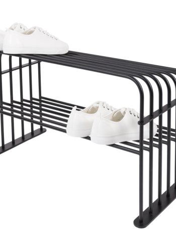 SPINDER DESIGN Grille skoreol, m. 2 hylder - sort stl (B:70)