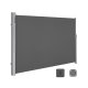 SONGMICS GSA164G01 sidemarkise/solsejl, sidegardin - r�ggr� polyester og aluminium (160x400)