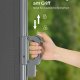 SONGMICS GSA164G01 sidemarkise/solsejl, sidegardin - r�ggr� polyester og aluminium (160x400)