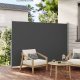 SONGMICS GSA165G02 sidemarkise/solsejl, sidegardin - r�ggr� polyester og st�l (160x350)