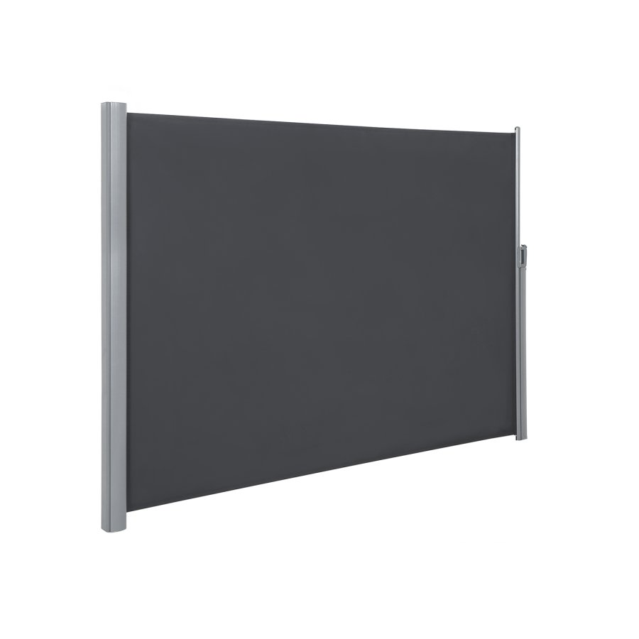 SONGMICS GSA184G sidemarkise/solsejl, sidegardin - r�ggr� polyester og aluminium (180x400)