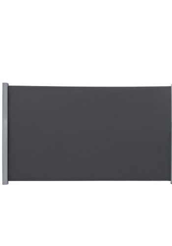 SONGMICS GSA184G sidemarkise/solsejl, sidegardin - r�ggr� polyester og aluminium (180x400)