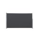 SONGMICS GSA184G sidemarkise/solsejl, sidegardin - r�ggr� polyester og aluminium (180x400)