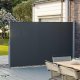 SONGMICS GSA184G sidemarkise/solsejl, sidegardin - r�ggr� polyester og aluminium (180x400)