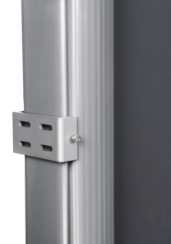SONGMICS GSA184G sidemarkise/solsejl, sidegardin - r�ggr� polyester og aluminium (180x400)