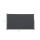 SONGMICS GSA184G sidemarkise/solsejl, sidegardin - r�ggr� polyester og aluminium (180x400)