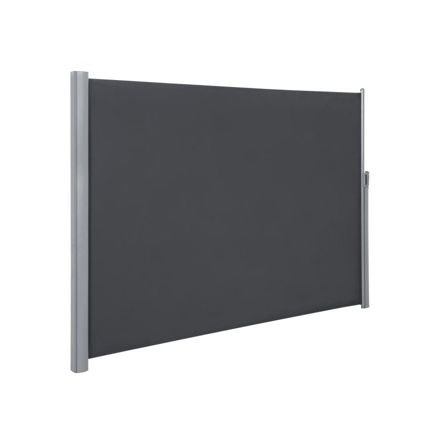 SONGMICS GSA204G01 sidemarkise/solsejl, sidegardin - r�ggr� polyester og aluminium (200x400)