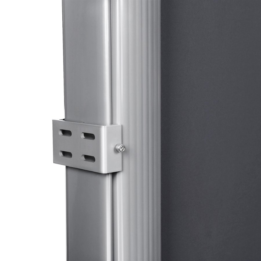 SONGMICS GSA204G01 sidemarkise/solsejl, sidegardin - r�ggr� polyester og aluminium (200x400)