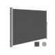 SONGMICS GSA205G02 sidemarkise/solsejl, sidegardin - r�ggr� polyester og st�l (200x350)