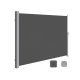 SONGMICS GSA589G01 sidemarkise til haven - antracitgr� PVC og metal (180x450)
