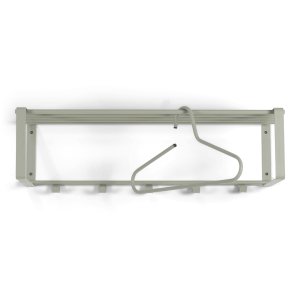 SPINDER DESIGN Rex hattehylde, m. 1 hylde og 5 kroge - stvgrnt stl (70x19)