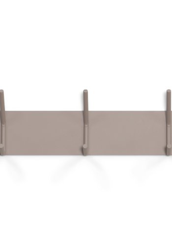 SPINDER DESIGN Fusion knaggrekke, m. 3 doble knagger - taupe pulverlakkert stl