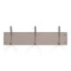 SPINDER DESIGN Fusion knaggrekke, m. 3 doble knagger - taupe pulverlakkert stl