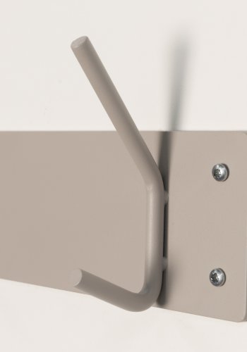 SPINDER DESIGN Fusion knaggrekke, m. 3 doble knagger - taupe pulverlakkert stl