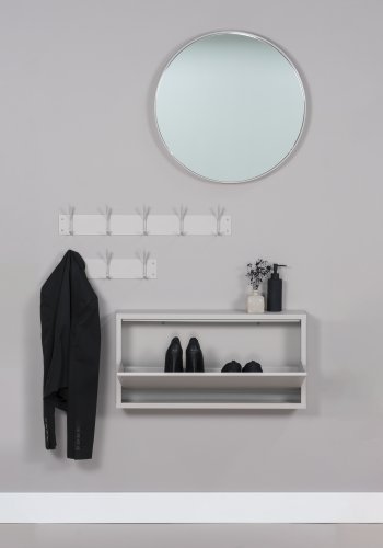 SPINDER DESIGN Fusion knagerkke, m. 5 dobbelt-knager - taupe pulverlakeret stl