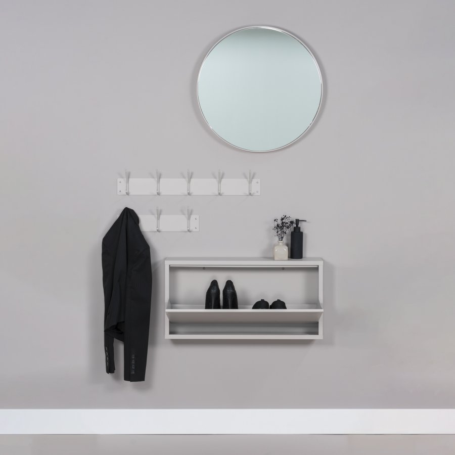 SPINDER DESIGN Fusion knagerkke, m. 5 dobbelt-knager - taupe pulverlakeret stl