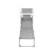 SONGMICS liggestol, solseng, hvilestol, med nakkest�tte, justerbar rygl�n, solsk�rm, let, foldbar, 53 x 193 x 29,5 cm, lasteevne 150 kg, til haven, gr� GCB19T