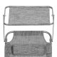 SONGMICS liggestol, solseng, hvilestol, med nakkest�tte, justerbar rygl�n, solsk�rm, let, foldbar, 53 x 193 x 29,5 cm, lasteevne 150 kg, til haven, gr� GCB19T