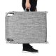 SONGMICS liggestol, solseng, hvilestol, med nakkest�tte, justerbar rygl�n, solsk�rm, let, foldbar, 53 x 193 x 29,5 cm, lasteevne 150 kg, til haven, gr� GCB19T