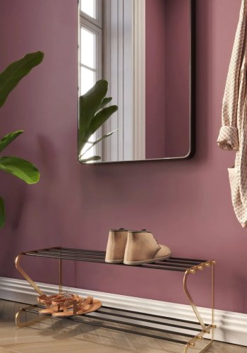 KARE DESIGN Walk Big skohylle - messing og svart metall, m. 3 hyller