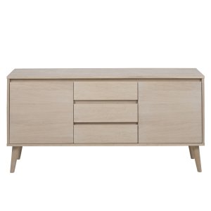 ACT NORDIC Nagano Sknk - Naturlig Ekfanr / Tr, med 2 Luckor och 3 Ldor