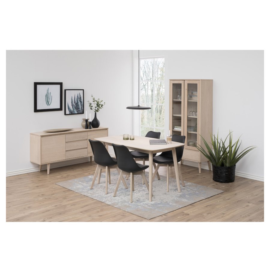 ACT NORDIC Nagano sknk - natur egetrsfinér/tr, m. 2 lger og 3 skuffer 