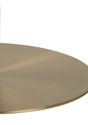 ACT NORDIC Corby Runt Matbord - Vit Marmor och Metall med Mssing ( 105 cm)