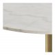 ACT NORDIC Corby rundt salongbord - hvit marmor og messingmetall (80)