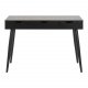 ACT NORDIC Neptun skrivebord - sort asketrsmelamin/metal, m. 3 skuffer (110x50)