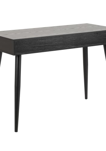 ACT NORDIC Neptun skrivebord - sort asketrsmelamin/metal, m. 3 skuffer (110x50)