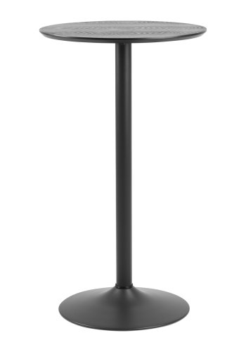 ACT NORDIC Ibiza runder Stehtisch – schwarzes Eschenfurnier und Metall (60)