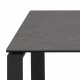 ACT NORDIC Katrine Couchtisch-Set – schwarzes Glas/Keramik und schwarzes Metall (115 x 69)