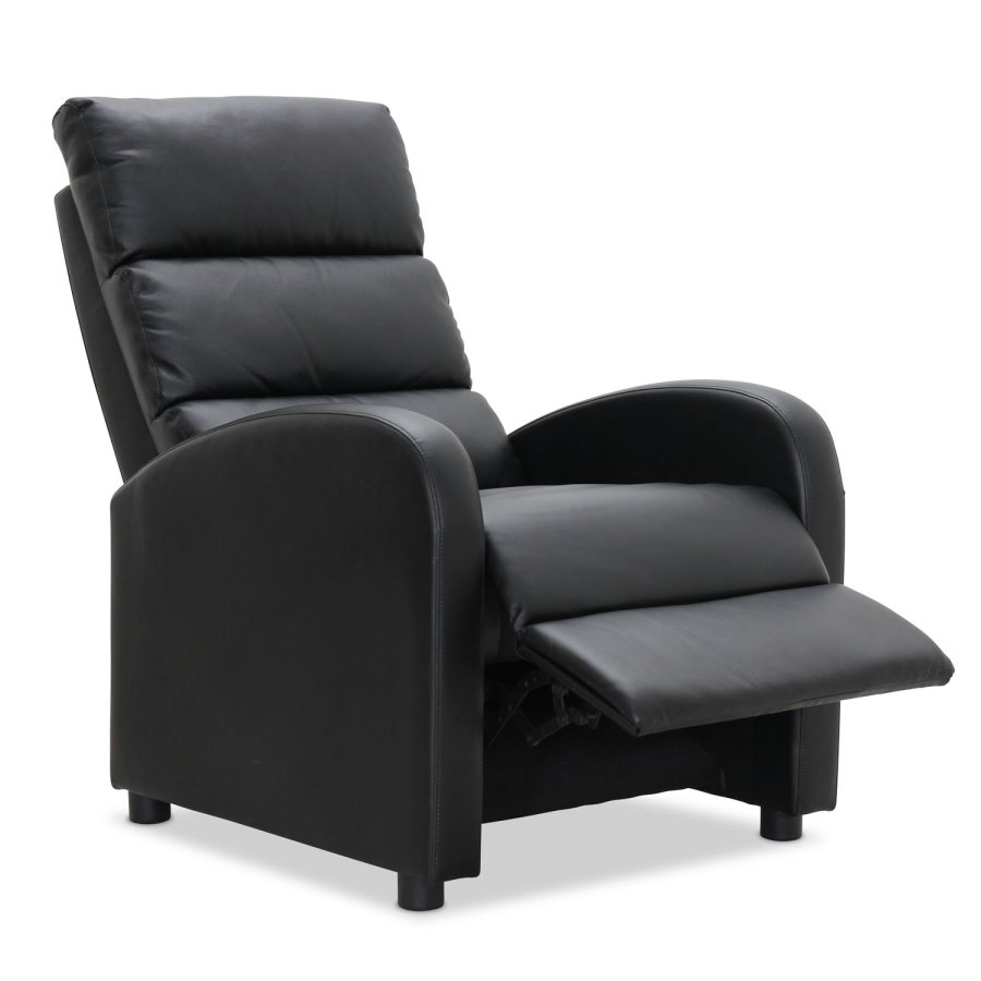 HAGA Berlin hvilestol - svart PU og plast