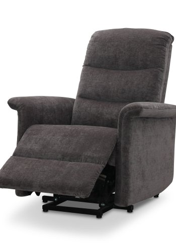 HAGA Mora Relaxsessel, w. 1 Motor, Liftsessel - graues Polyester und Kunststoff
