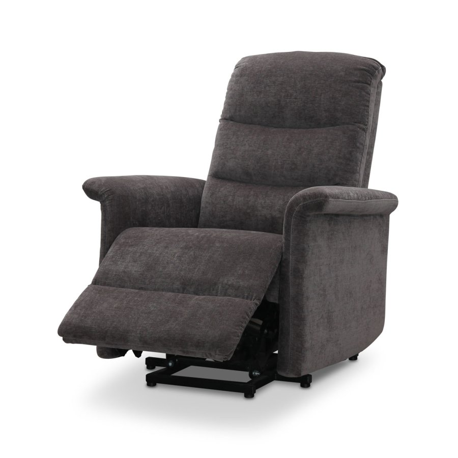 HAGA Mora Relaxsessel, w. 1 Motor, Liftsessel - graues Polyester und Kunststoff