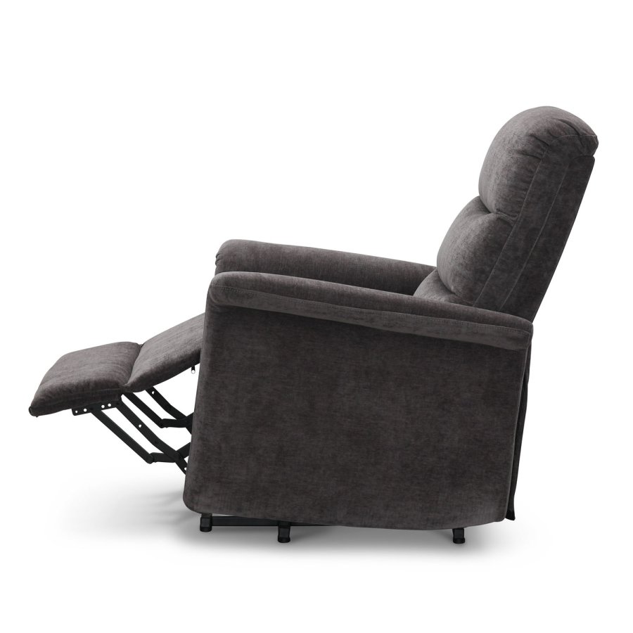 HAGA Mora Relaxsessel, w. 1 Motor, Liftsessel - graues Polyester und Kunststoff