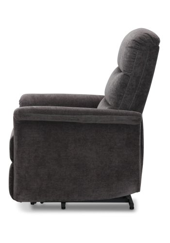HAGA Mora Relaxsessel, w. 1 Motor, Liftsessel - graues Polyester und Kunststoff