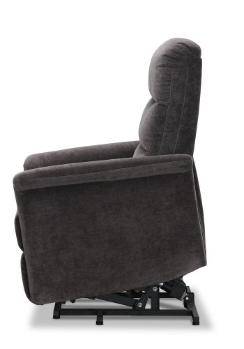 HAGA Mora Relaxsessel, w. 1 Motor, Liftsessel - graues Polyester und Kunststoff