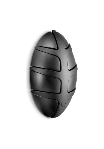 SPINDER DESIGN Bug knaggrekke - sort plast og stl 