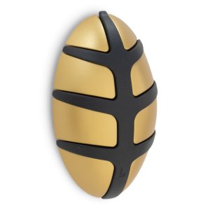 SPINDER DESIGN Bug knaggrekke, m. 7 kroker - gullmetall