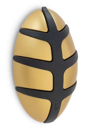 SPINDER DESIGN Bug knaggrekke, m. 7 kroker - gullmetall