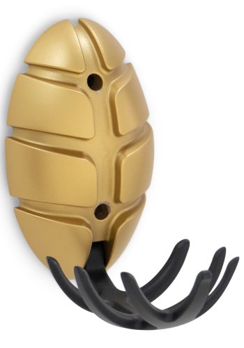 SPINDER DESIGN Bug knaggrekke, m. 7 kroker - gullmetall