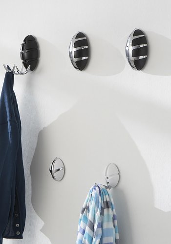 SPINDER DESIGN Bug knaggrekke - hvit plast og slv stl 