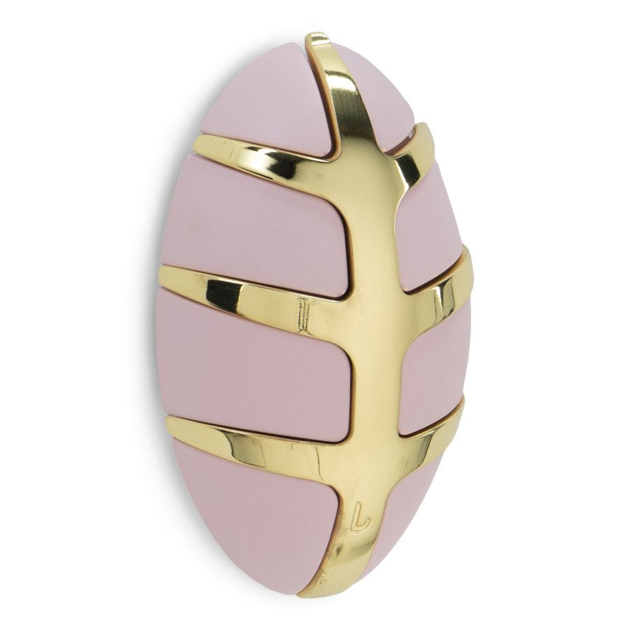 SPINDER DESIGN Bug knaggrekke, m. 7 kroker - rosa metall