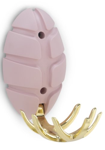 SPINDER DESIGN Bug knaggrekke, m. 7 kroker - rosa metall