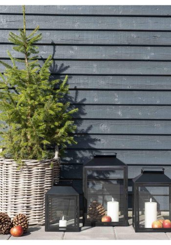 HOUSE NORDIC Indo kurv - naturlig kubu rotting, rund (sett med 2) 