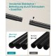 SONGMICS Klesstativ, Klesstativ, Dobbel Kleshenger, Kraftig Metallramme, Med Hjul og Hylle, 100 kg Total Maks. Last, 103,5 cm Bredd, Klesoppbevaring, Svart HSR107B01