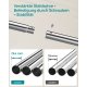 SONGMICS kl&auml;dst&auml;llning, dubbel kl&auml;dh&auml;ngare, kraftig metallram, med hjul och hyllplan, 100 kg total maxbelastning, 103,5 cm bred, kl&auml;df&ouml;rvaring, silver HSR107E01