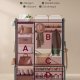 VASAGLE HSR426B01 entr�opstilling, m. 9 knager, 6 kroge, 8 hylder, b�nk - rustik brun sp�nplade og bl�ksort st�l